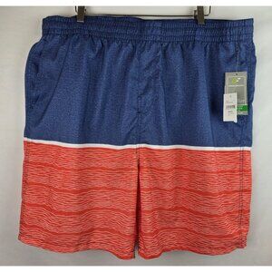 Urban Frontier Men's Swim Shorts Size XXL Blue & Orange Swimsuit Swim Shorts